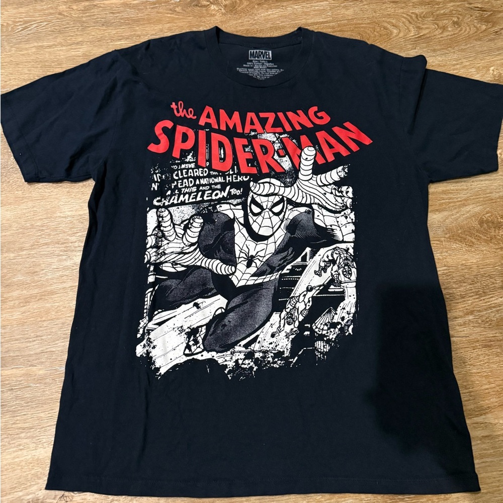 Marvel Black and Red Amazing Spider-Man Tee